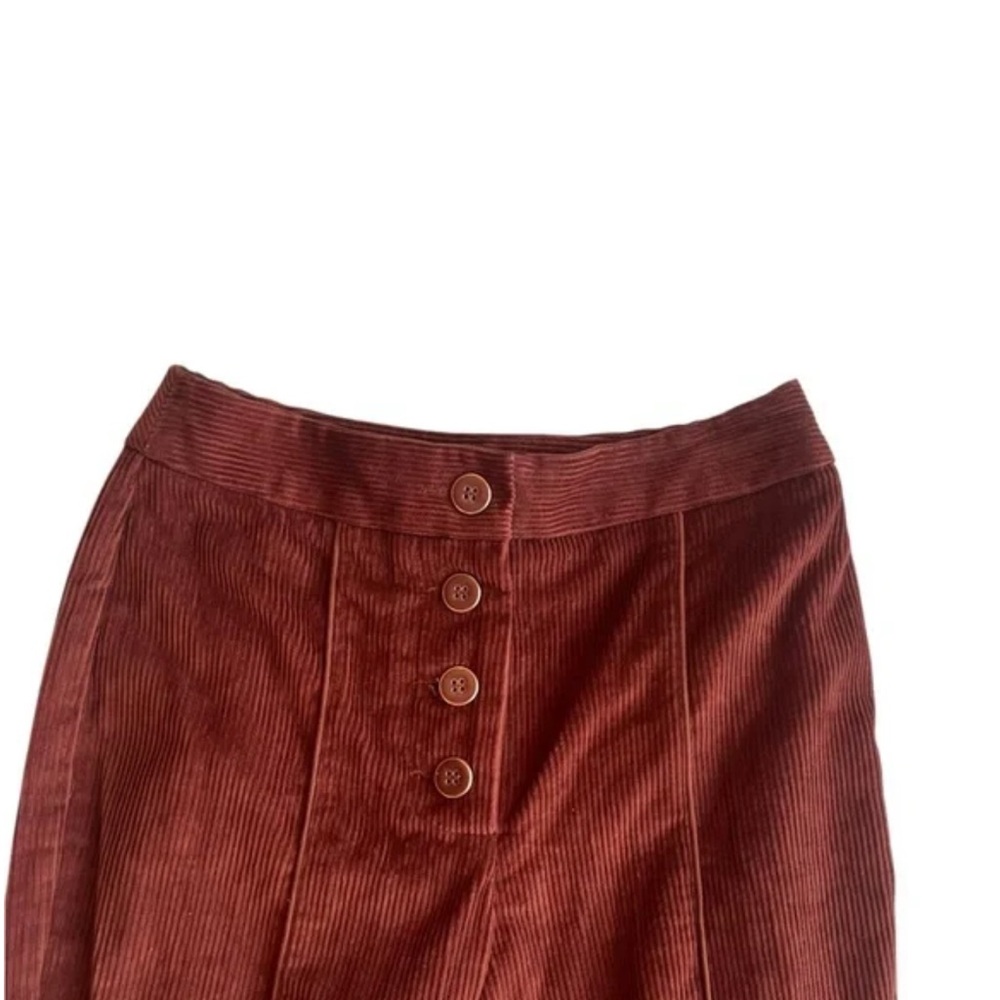FARM Rio Rust Button-Accent Flare Pants - Picture 2 of 4